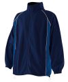 Piped microfleece jacket