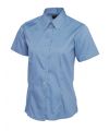 Ladies Pinpoint Oxford Half Sleeve Shirt