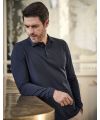 Men's Luxury Long Sleeve Stretch Polo