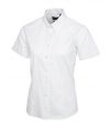 Ladies Pinpoint Oxford Half Sleeve Shirt