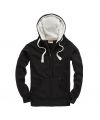 Sherpa Fleece Zip Hoodie-Peach Finished