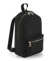 Metallic zip mini backpack