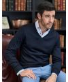 Men's V Neck Knitted Sweater