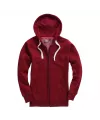 Ladies slub zip hoodie