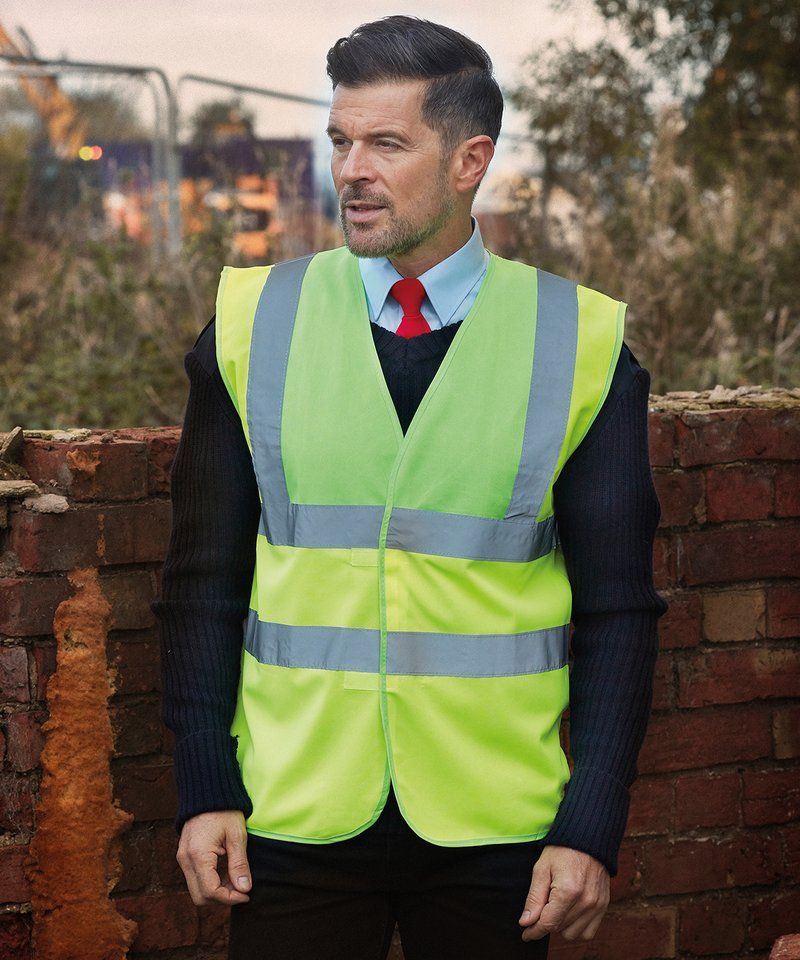 Hi-vis 2-band-and-braces waistcoat (HVW100)