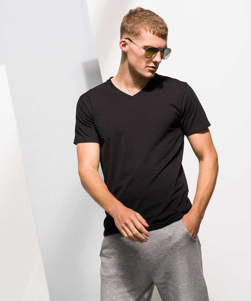 Men's feel good stretch v-neck t-shirt