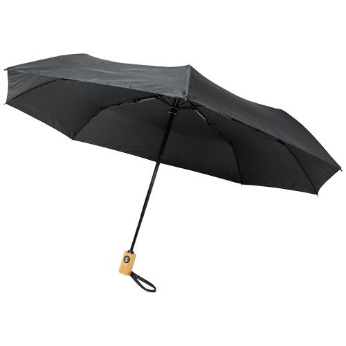 Bo 21'' fold. auto open, close recycled PET umbrella