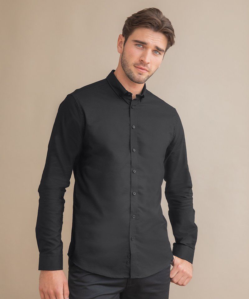 Modern long sleeve Oxford shirt