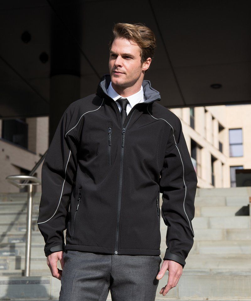 Hooded softshell jacket