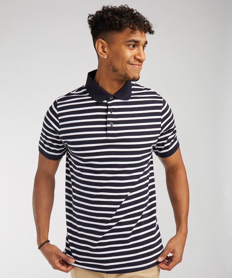 Striped Jersey polo shirt