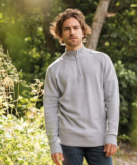 Wakhan ¼ regen zip knit sweater