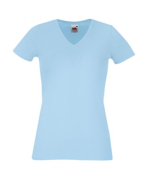 Lady-fit v-neck tee