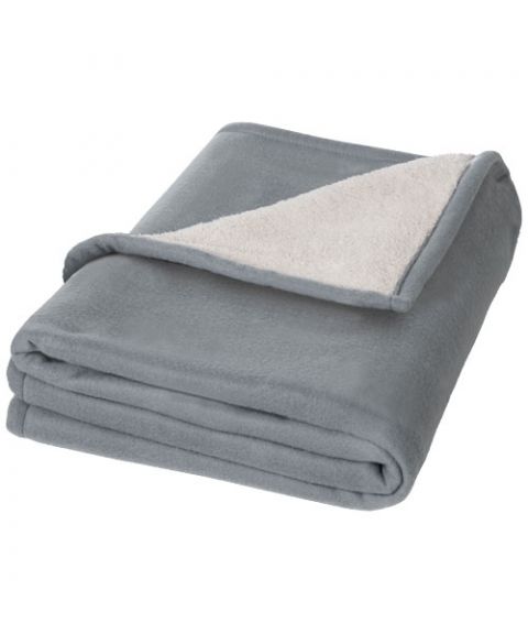 Springwood soft fleece and sherpa plaid blanket