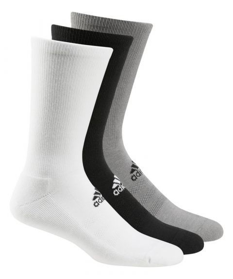 adidas® 3-pack golf crew socks