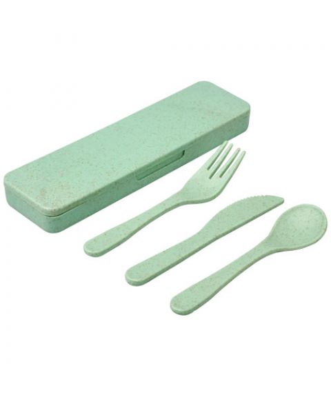 Bamberg bamboo fibre cutlery set