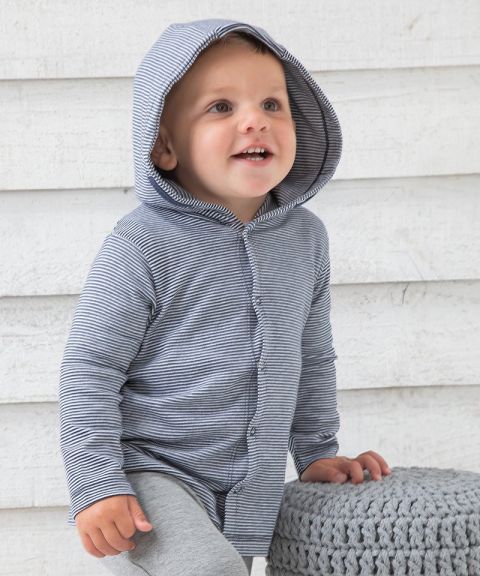 Baby stripy hooded T