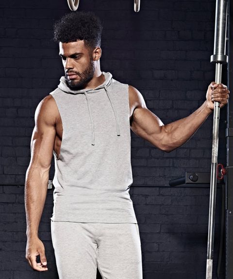 Urban sleeveless muscle hoodie