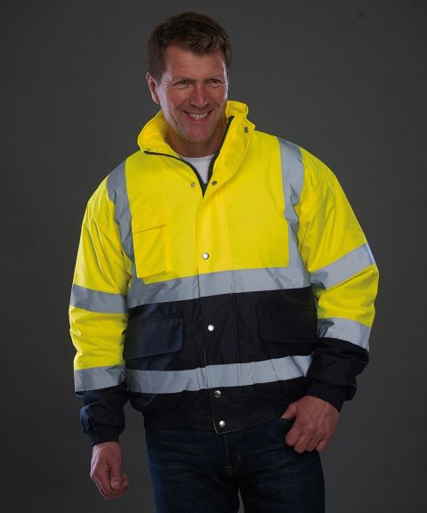 Hi-vis two-tone bomber jacket (HVP218)