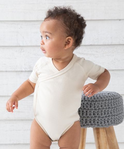 Baby organic kimono bodysuit