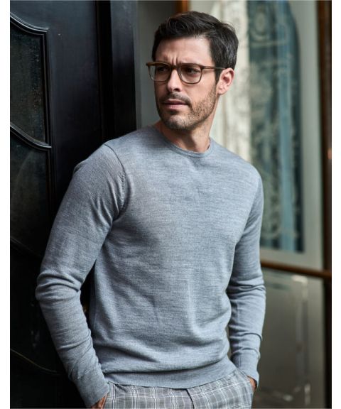 Men's Crew Neck Knitted Sweater