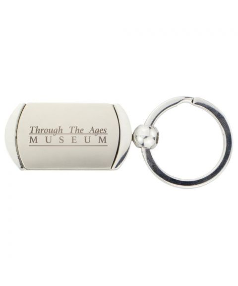 Dog Tag Keyring - Silver