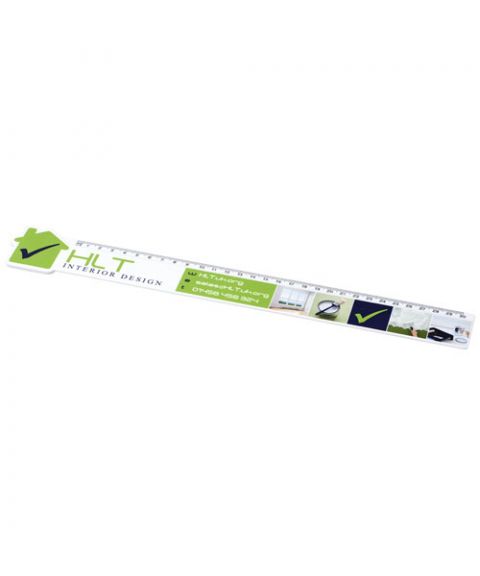 Loki 30 cm house-shaped plastic ruler