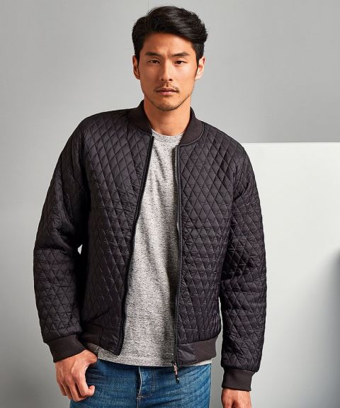 Quilted flight jacket