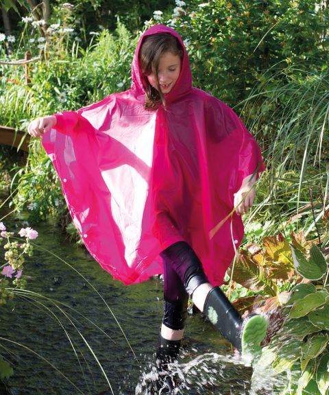 Kids plastic poncho