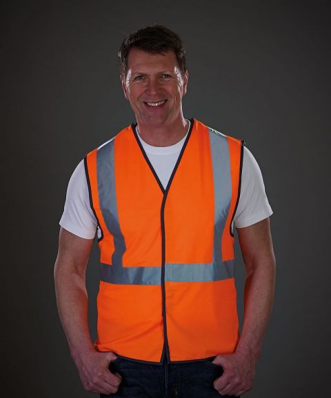 Hi-vis railway (pull apart) waistcoat class 2 (HVW118PE)