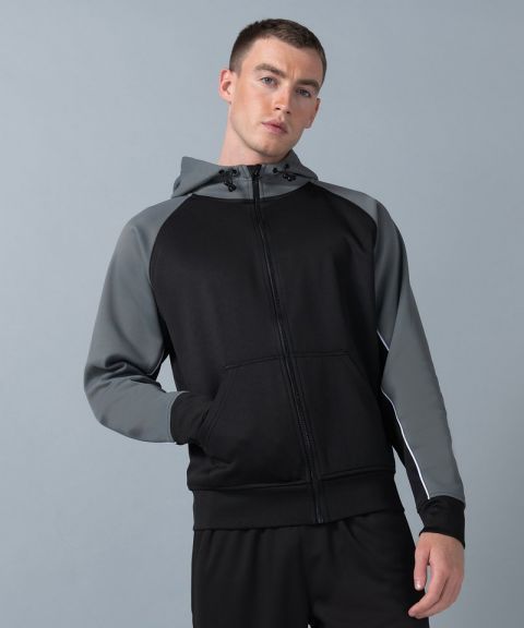 Panelled sports hoodie