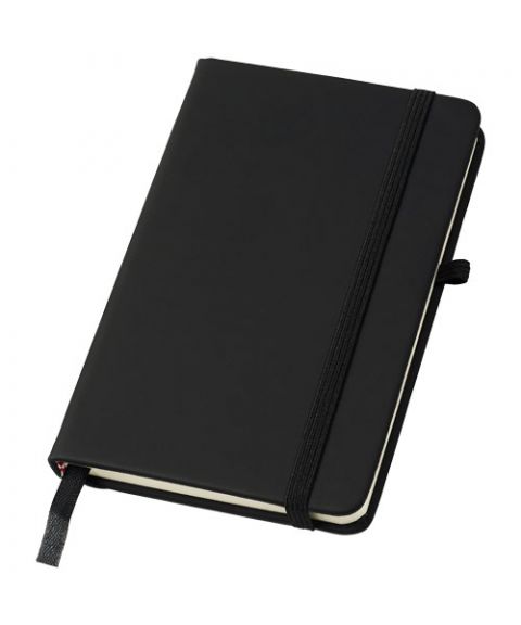 Noir A6 notebook with lined pages