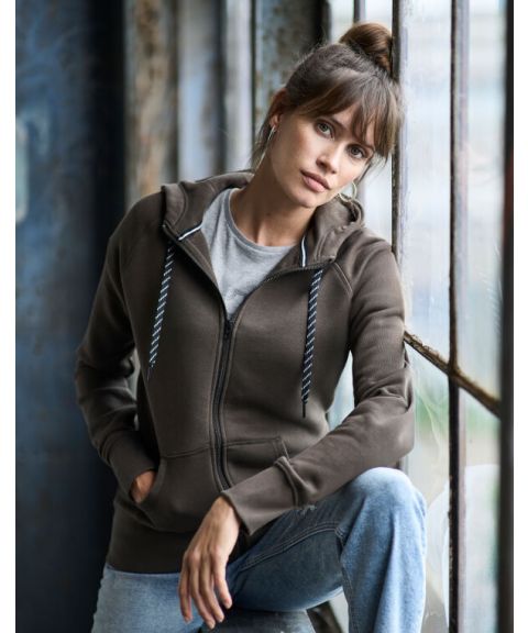 Ladies' Fashion Full Zip Hood