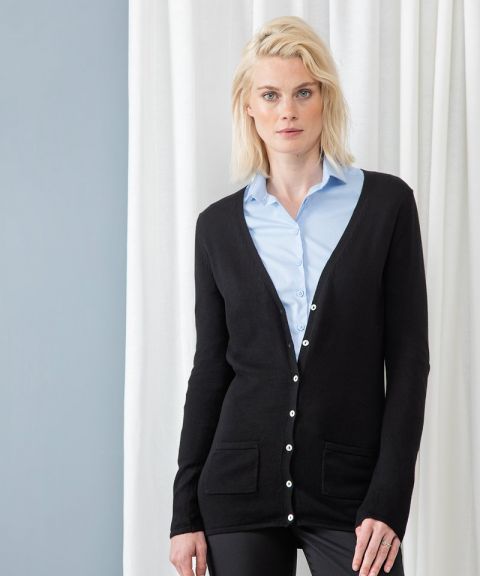 Women's v-button cardigan