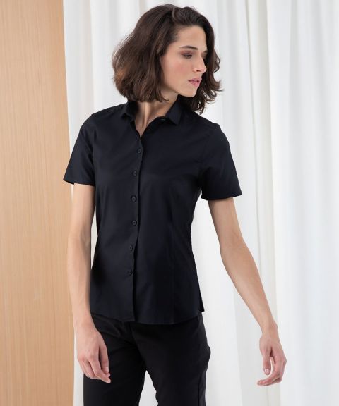 Women's short sleeve stretch shirt