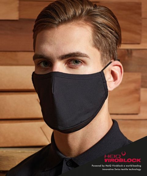 3-layer face mask, powered by HeiQ Viroblock