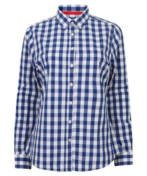 Women's checked cotton shirt