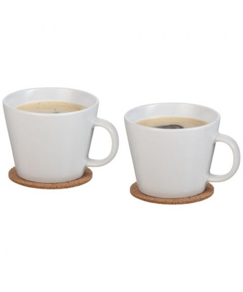 Hartley 2-piece mug set with coaster