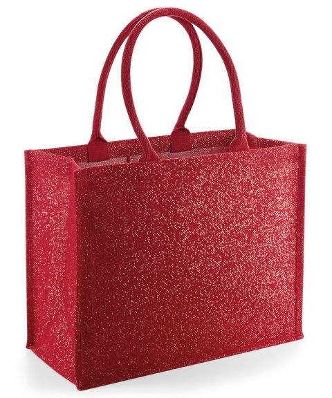 Shimmer jute shopper