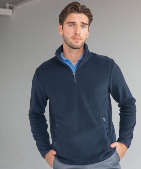 ¼ zip microfleece jacket