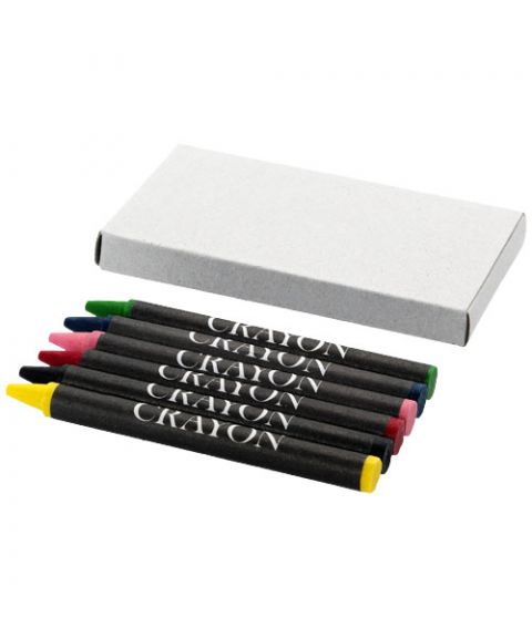 Ayo 6-piece coloured crayon set