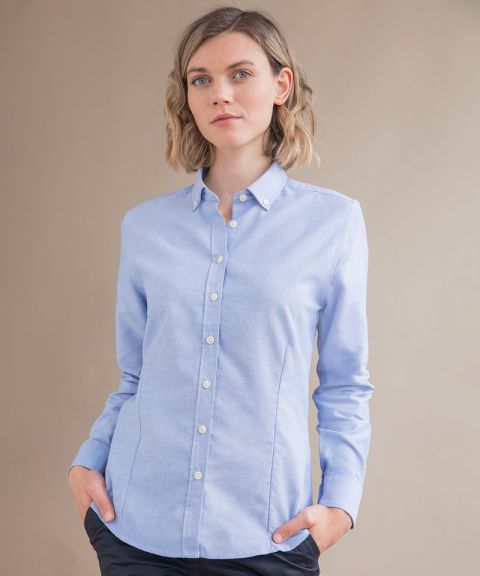 Women's modern long sleeve Oxford shirt