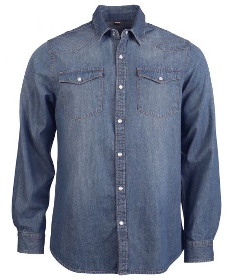 Long sleeve denim shirt