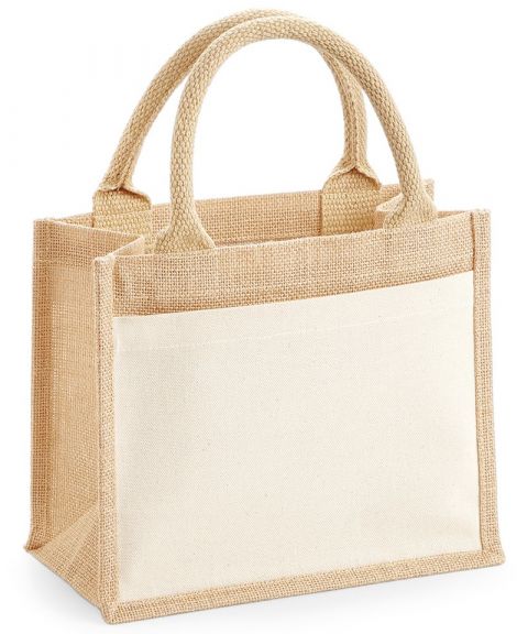 Cotton pocket jute gift bag