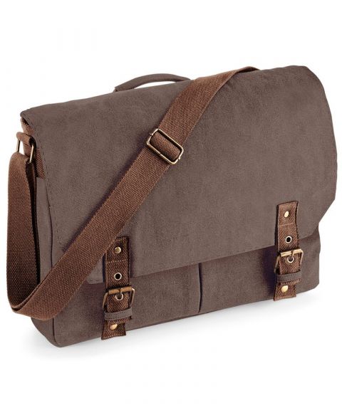 Vintage canvas satchel messenger