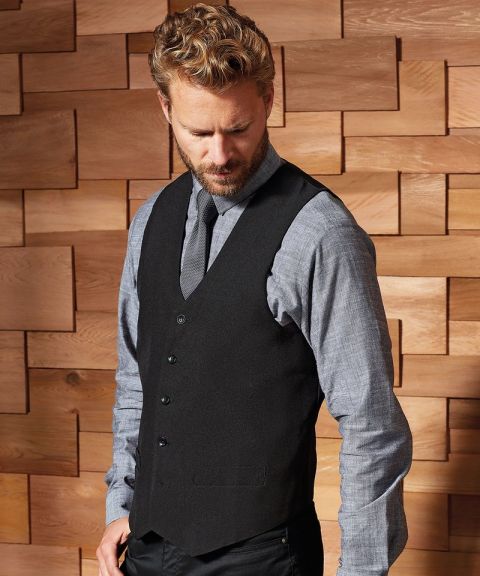 Lined polyester waistcoat