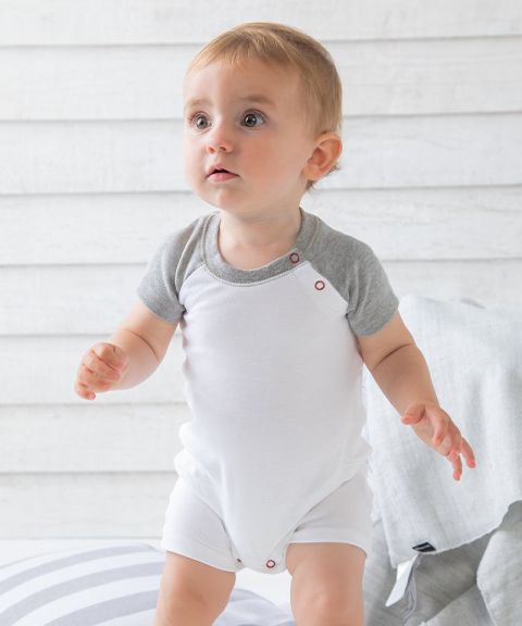 Baby baseball playsuit