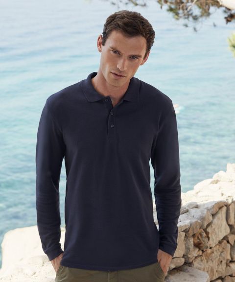 Premium long sleeve polo