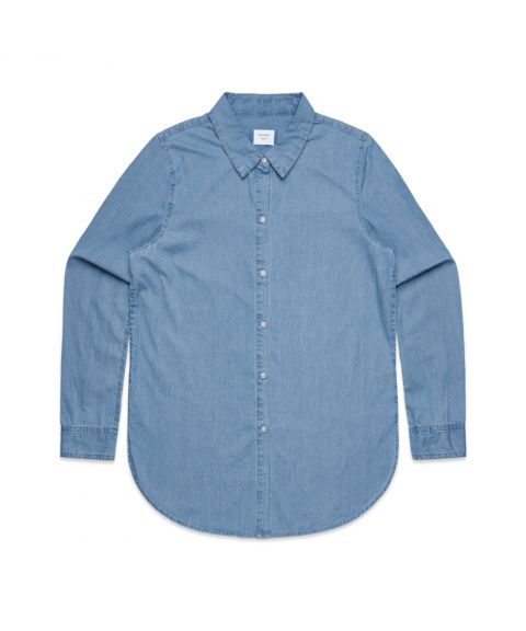 WO'S BLUE DENIM SHIRT - 4042