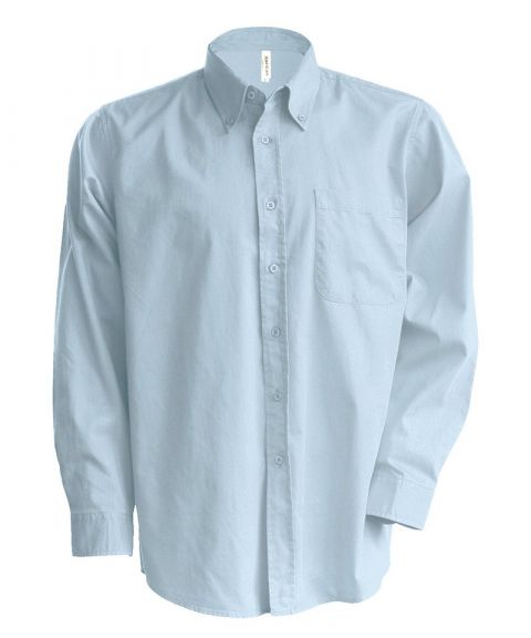 Long-sleeved easycare Oxford shirt