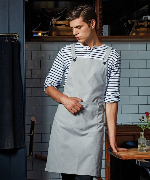 Cross back 'barista' bib apron